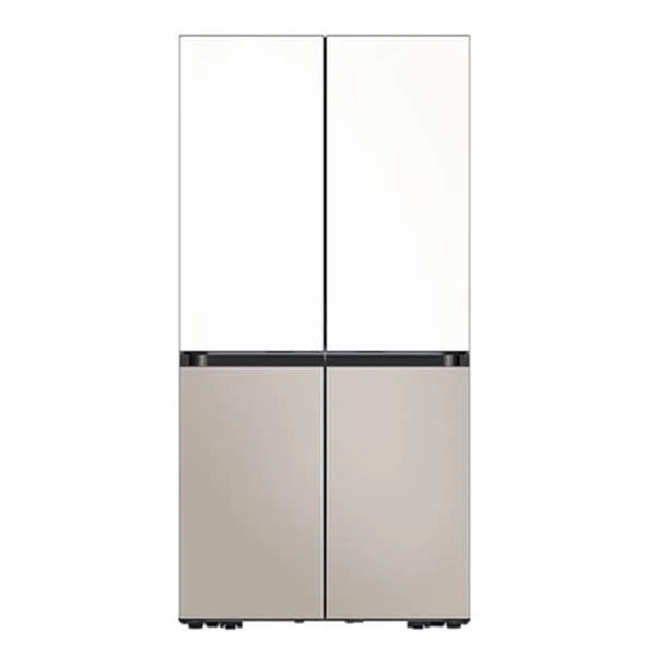 BESPOKE 키친핏 4도어 냉장고 MAX 640L 새틴화이트/새틴베이지