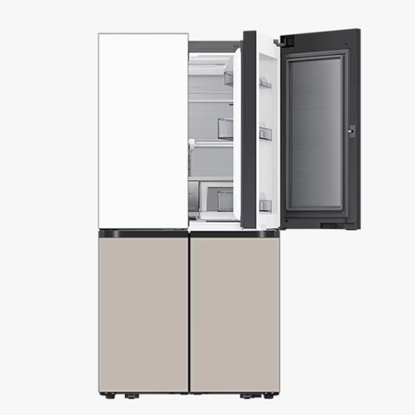 BESPOKE AI 하이브리드 4도어 냉장고 875L 새틴화이트/새틴베이지 (오토오픈도어)