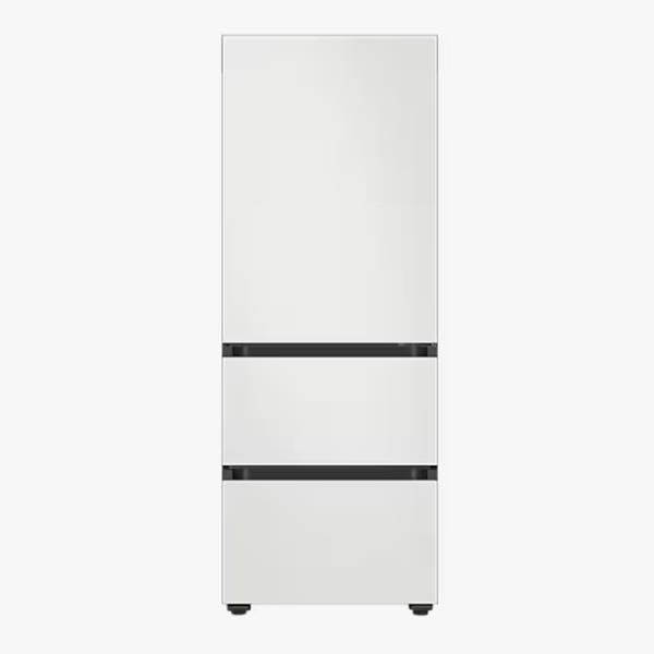 비스포크 김치플러스 김치냉장고 3도어 키친핏 313L 코타 화이트 RQ33DB74D201