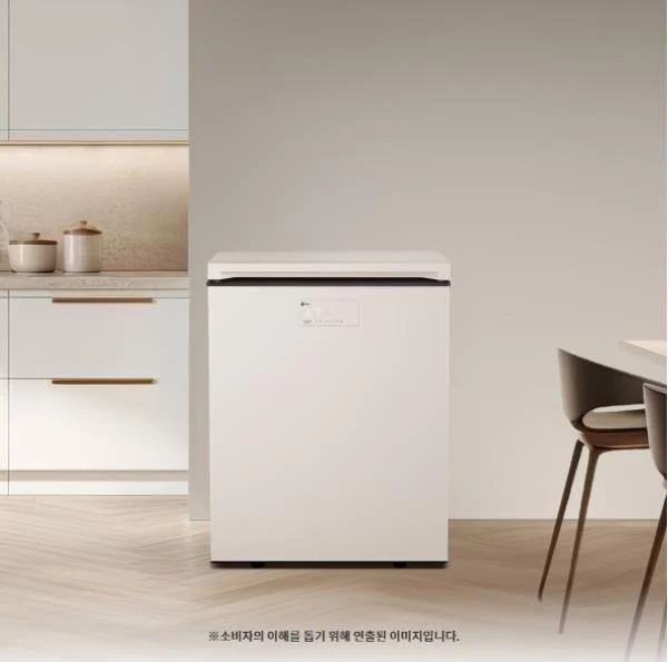 디오스 오브제컬렉션 김치톡톡 뚜껑식 김치냉장고 128L 네이처 베이지